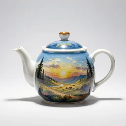 Homestar Runner shaped teapot, product photo, white background