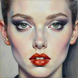 passionate eyes and burning lips looking at me embraced detailed analogue collage with relief texture in style of conteporary art, punk art, dadaism, photorealistic, expressionism, masterpiece, balanced composition, light colors, spectacular quality, intricate oil details