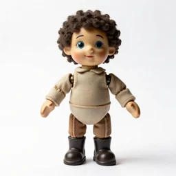 retro ventriloquist dummy, photorealistic, isolated on a pure white background, centered, entire object in frame, sharp focus, soft studio lighting