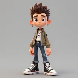 beautiful character portait punk clothes converse concept art laika