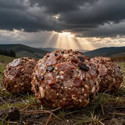 unusually large meat balls