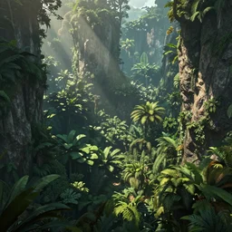 jungle canopy, artstation, rpg background