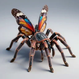 a tarantula butterfly hybrid, studio cgi, unreal engine 5 render, octane render