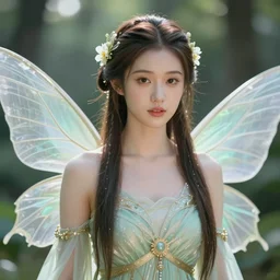 ana de armas as a beautiful fairy, 8 k resolution hyperdetailed photo realistic, extremely high quality and life like