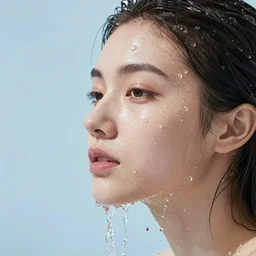 ultra hd photo of water that turning into female face!