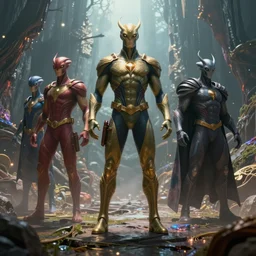 magical and mystical, alien superheroes, artstation trending, highly detailded