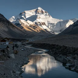 a canal going up mount everest