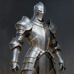a knight in amazing fantasy armor, sleek, lightweight but imposing, light glowing from the seams. beautiful highly detailed fantasy painting by greg rutkowski
