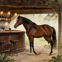 a horse walks into a bar