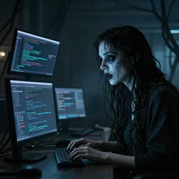 Futuristic and esoteric computer program that visualizes nightmares
