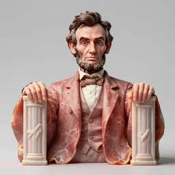 abraham lincoln is made of ham, hyperdetailed, artstation, cgsociety, 8 k