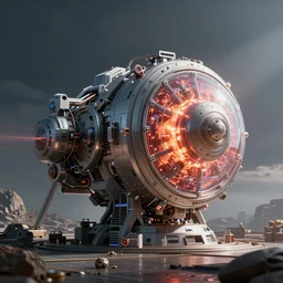 high tech nuclear fusion, futuristic, 8 k texture, technology, render in octane, artstation, hdri