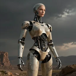 ancient womanized humanoid robot