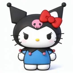 Kuromi from Hello Kitty by Stanley Artgerm Lau, WLOP, Rossdraws, James Jean, Andrei Riabovitchev, Marc Simonetti, Yoshitaka Amano, ArtStation, CGSociety,