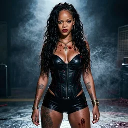 undercover rihanna in blade remake bloody sexy 4 k ultra realistic award winning