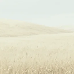 minimal endless bland pale bleached sloping wheat farmland by bill watterson from mulan ( 1 9 9 7 )