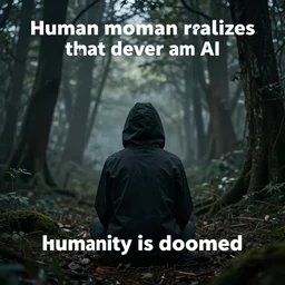 the moment a human realizes that it gave an ai the power to create and therefore the power to destroy realizing humanity is doomed