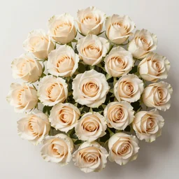 13 realistic roses radially arranged, triangular geometric displacement, hyper-realism, mature color palette