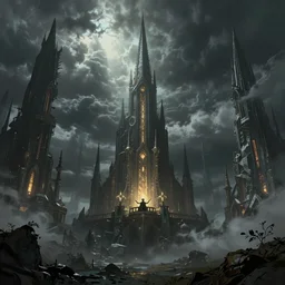 Lord of the Rings, dreamscape, dramatic lighting, fantasy art illustration, trending on artstation, Aetherpunk