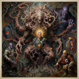 the platonic ideal of mandelbrot of cletus kasady ultimate carnage thanos dementor doctor manhattan chtulu nazgul, detailed, intricate, hyperrealism, intense, scary, decay, dmt, art by brock hofer and artgerm and greg rutkowski and alphonse mucha