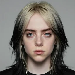 portrait Anime as Billie Eilish  girl cute-fine-face, realistic shaded Perfect face, fine details. Anime. realistic shaded lighting by Ilya Kuvshinov katsuhiro otomo ghost-in-the-shell, magali villeneuve, artgerm, rutkowski, WLOP Jeremy Lipkin and Giuseppe Dangelico Pino and Michael Garmash and Rob Rey