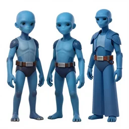 Star Wars themed concept art, blue humanoid creatures, trending on artstation,