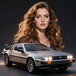 delorean merged with tesla model m