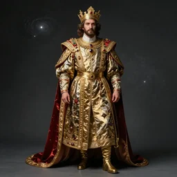 Portrait en plein pied of the Galactic Emperor in their royal attire, by William Bouguereau, museum catalog, high definition,