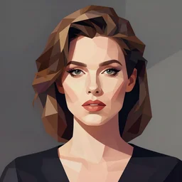 flat portrait art of an beautiful stylish woman, vector art, digital art, portrait, 4 k, 8 k, sharp focus, smooth, illustration, low poly, by patrick nagel, kraftwerk, devo