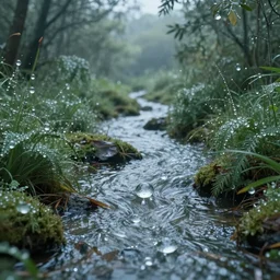 love between us is speech and breath. loving you is a long river running in world of dew, and within every dewdrop a world of struggle fantasy intricate elegant under, lush volumetric lighting 3 d modelling