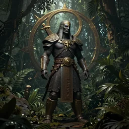 elden ring tormented aztec priest, intricate artwork masterpiece, very coherent, octane render, unreal engine, 8 k, high contrast, jungle deep forest color palette, trending on cgsociety