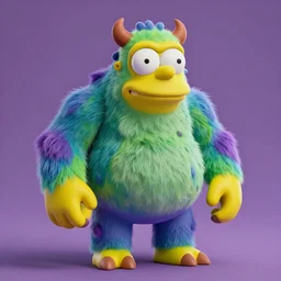 mutant simpsons monster, 3 d rendering, foul