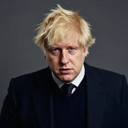 Photo portrait of Boris Johnson as a soundcloud rapper with face tattoos
