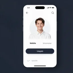 mobile learning app prototype, login screen, ux elements, easy to use, modern, good looking, trending, artstation, efficient
