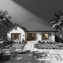 cad blueprint home
