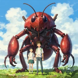 giant insect monster ehance hd artstation, style of jesper ejsing, by rhads, makoto shinkai and lois van baarle, ilya kuvshinov, ossdraws