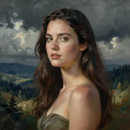 beautiful matte painting _ joshua _ middleton _ artgerm _ beautiful _ caitriona balfe _ artstation hq