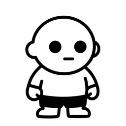 gigachad meme pixel art black and white
