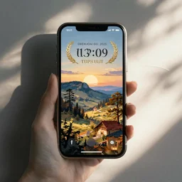 a victorian era smartphone, beautiful, digital art