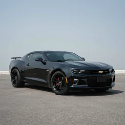 Black Chevrolet Camaro LT in Jakarta, Ashpalt 9, Professional Photography, Promotional Photo, 4K