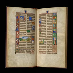 an illuminated medieval manuscript about a from featuring bizarre marginalia