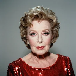 film portrait photography of betty white as jessica rabbit, head and shoulders photography. red sequin dress. kodak ektar 4 0 0. canon f 1. 2. detailed, realistic