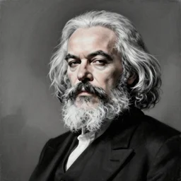 “Karl Marx Painted By H.R. Giger”