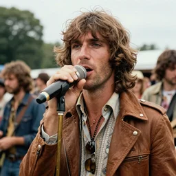 woodstock 1969, natural colours, character photography, Exquisite detail, octane, 8k, post-processing, masterpiece