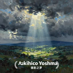 album cover art for painting painter painted by akihiko yoshida