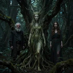 portrait of a dryad by brian froud and jessica rossier dark mysterious