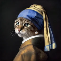 close - up anthropomorphic tabby cat with a pearl earring in the ear, in a rich winter russian furcoat!!, beautiful, cinematic lighting, highly detailed, digital art, oil painting, highly detailed, sharp focus, matte painting, renaissance painting, by orest kiprensky, by alphonse mucha, by leyendecker, by rutkowsky,