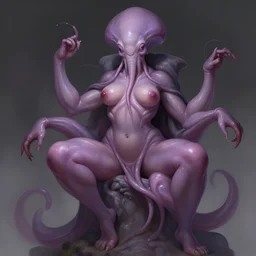 sexy cthulhu, highly detailed, digital painting, artstation, glamor pose, concept art, smooth, sharp focus, illustration, art by artgerm and greg rutkowski, artey freytag