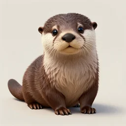 cute otter, carlos schwabe, concept art, digital, highly detailed, eddotorial illustration, matte print