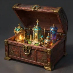 chest of wonders, fantasy art, artstation, detailed